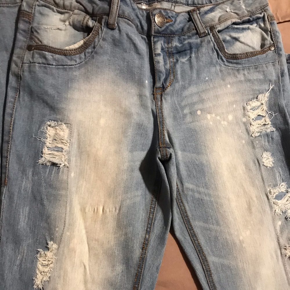 Stone washed jeans